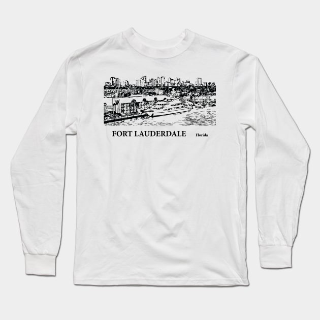 Fort Lauderdale - Florida Long Sleeve T-Shirt by Lakeric